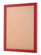 Red picture frame with backing board