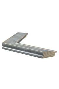 Shiny silver cushion 43mm
