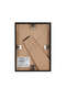 Nielsen Accent Frosted Black Glass Glazed back 13x18cm easel watermark