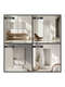 Nielsen Alpha Wall Mirror Black Oak 50x70cm variants-