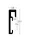 Nielsen Alpha Wall Mirror Silver 50x150cm profile-