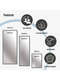 Nielsen Florentina Wall Mirror Bronze 50x150cm features-