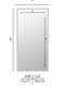 Nielsen Star Wall Mirror Silver 70x170cm -
