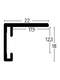 Nielsen Star Wall Mirror Silver 50x150cm profile-