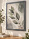 Gunmetal grey picture frame Serene Botanical Print