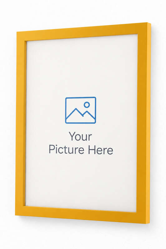 Yellow picture frame