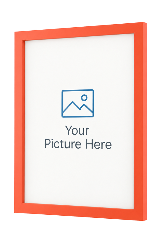 Orange picture frame