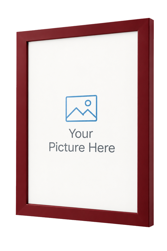 Maroon picture frame