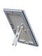 B4F Opti Snap Frame Silver 14mm - Freestanding - the back of the frame