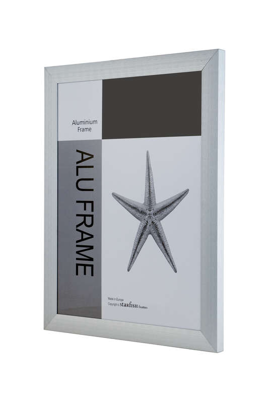 CLEARANCE Wide Brushed Silver Aluminium 30 x 40  (pack of 6)